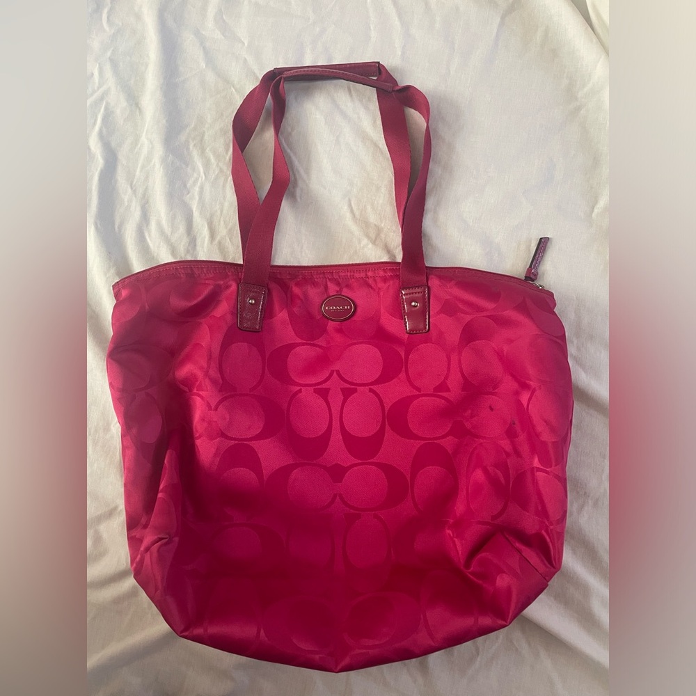 Coach Pink Tote Bag